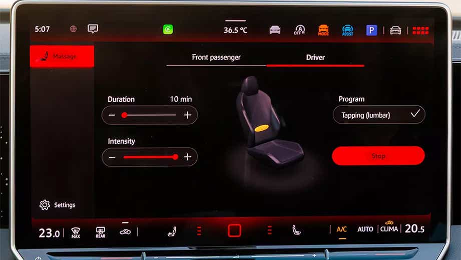 Volkswagen Tiguan R-Line Massage Seats