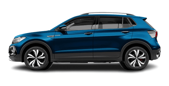 side view of a Volkswagen Taigun