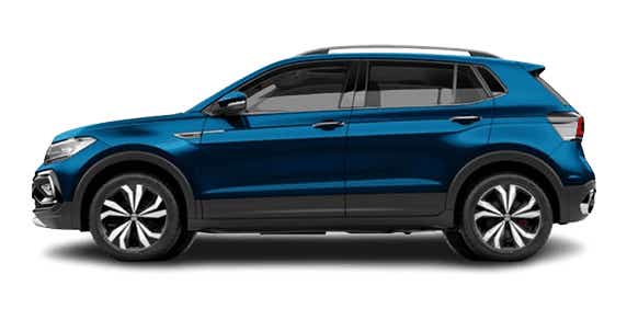 side view of a Volkswagen Taigun