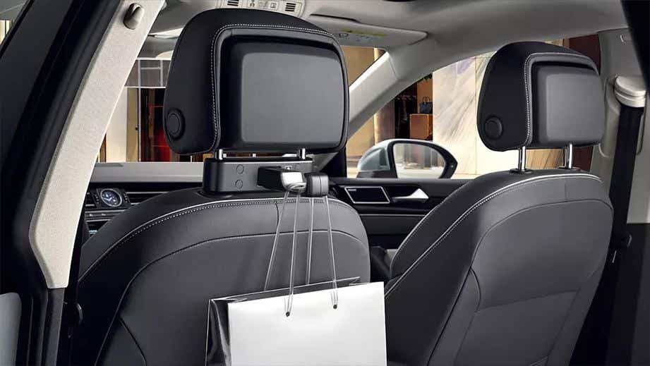 rear seat headrest and interior of a Volkswagen Tiguan 2021-2024