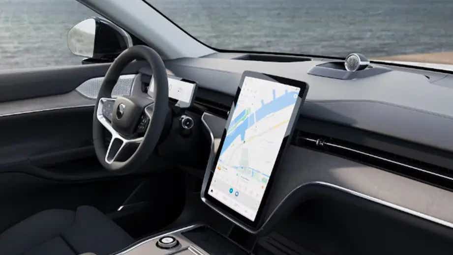 interior dashboard of a Volvo EX90