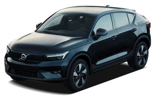 front three-quarter view of a Volvo C40 Recharge