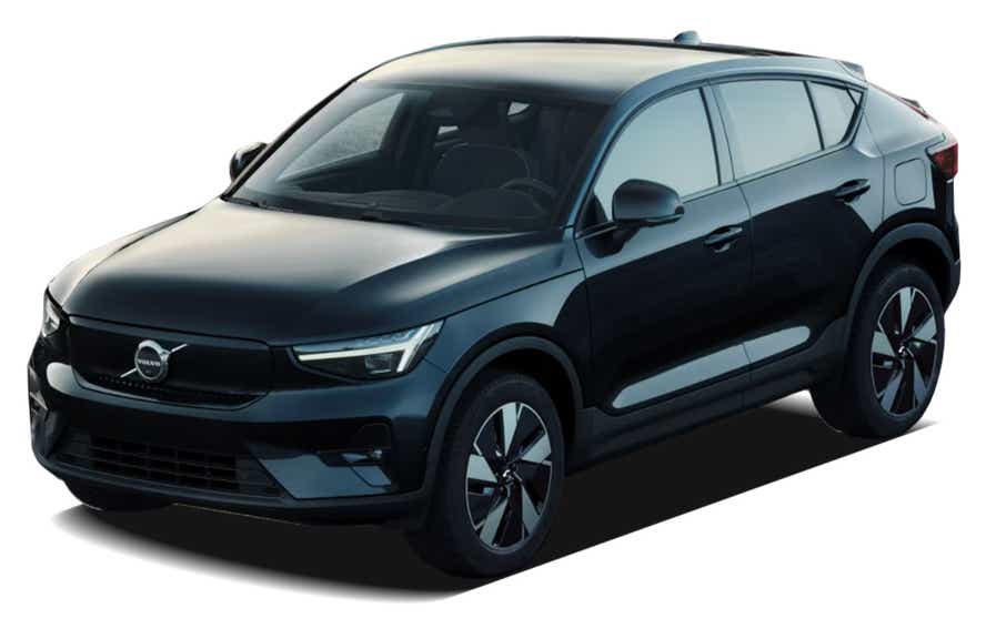 front three-quarter view of a Volvo C40 Recharge