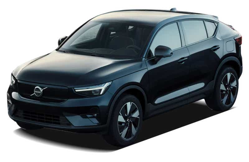 front three-quarter view of a Volvo C40 Recharge