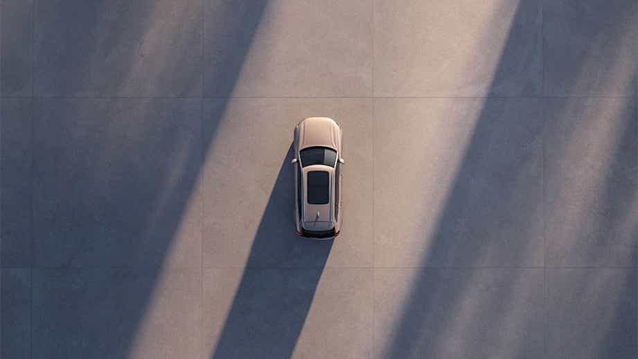 top view of a Volvo XC90