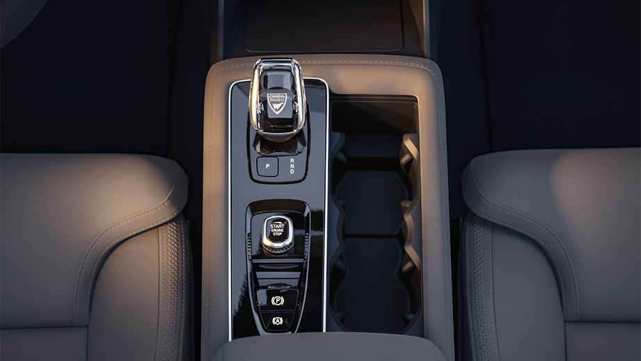 Centre console of a Volvo XC90