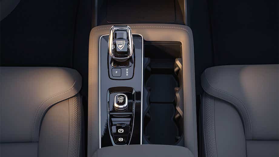 Centre console of a Volvo XC90