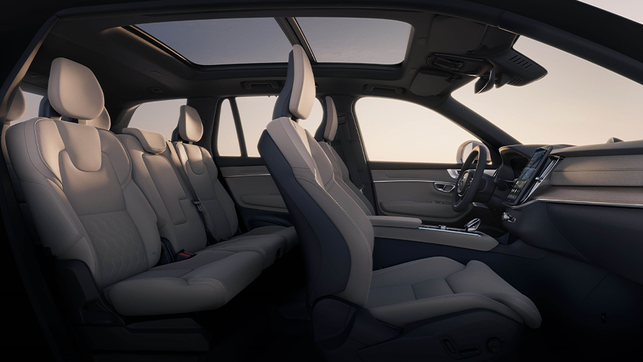 interior seating view of a Volvo XC90