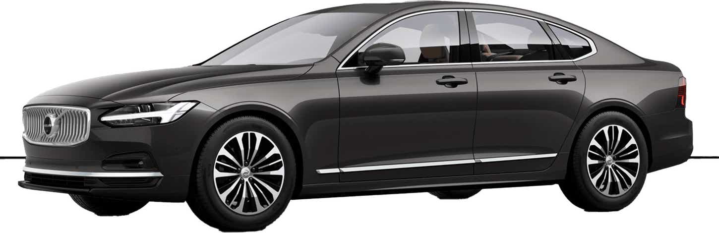 front-side view of a Volvo S90
