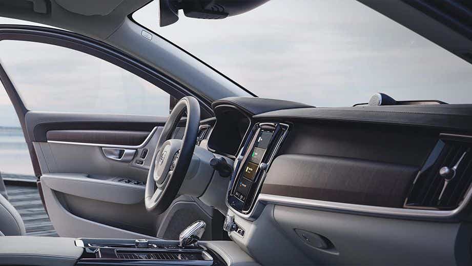 interior dashboard of a Volvo S90