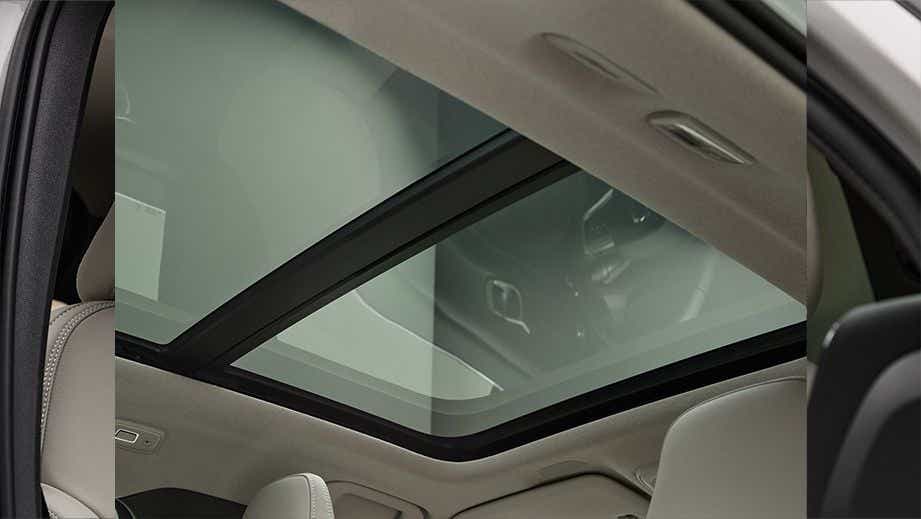 Sunroof interior view of a Volvo XC40