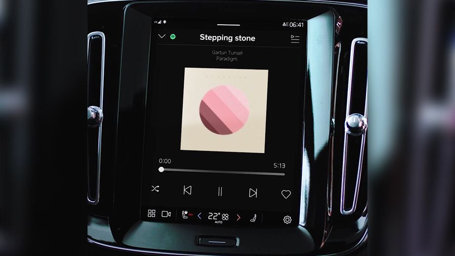 interior dashboard of a Volvo XC40