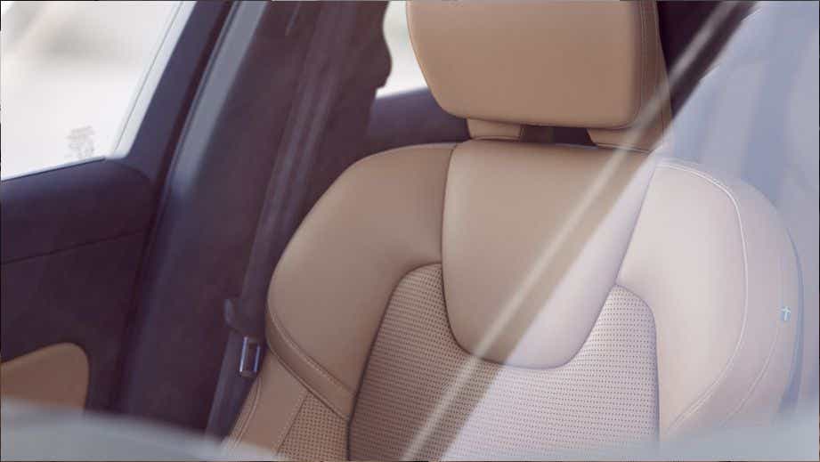 Front seat close-up of a Volvo XC60
