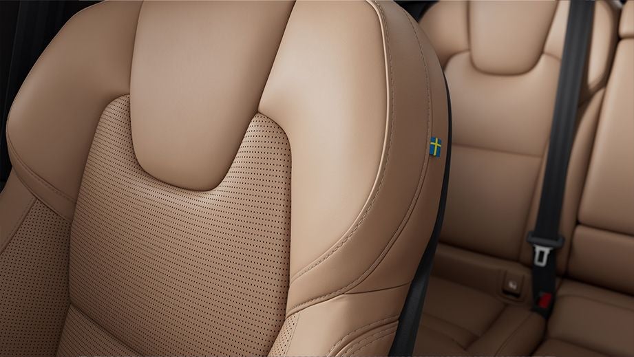 Front seat close-up of a Volvo XC60 interior