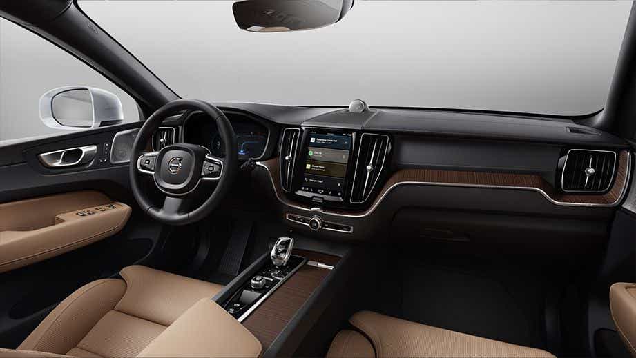 Interior dashboard view of a Volvo XC60