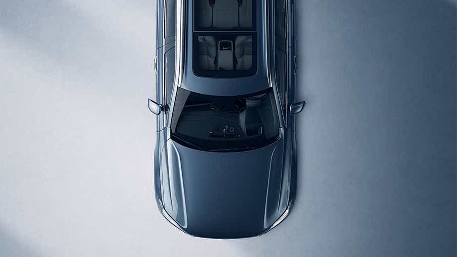 top view of a Volvo XC90 2022-2024