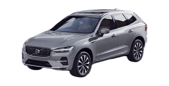 front three-quarter view of a Silver Dawn Volvo XC60