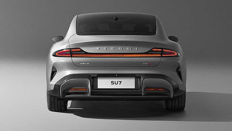 rear view of a Xiaomi SU7