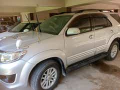 front-side view of a Toyota Fortuner