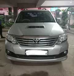 Front view of a Toyota Fortuner