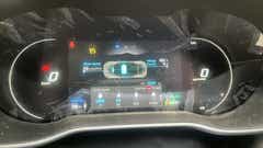 dashboard close-up of an MG ZS EV