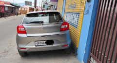 Rear view of a Maruti Suzuki Baleno