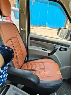 Front passenger seat and door of a Mahindra Scorpio Classic