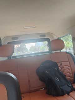 Interior rear seat view of a Mahindra Scorpio Classic