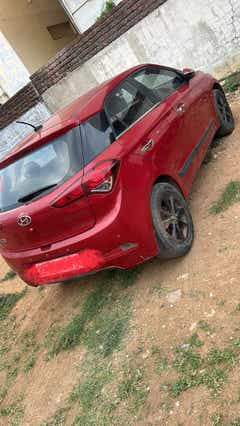 Rear three-quarter of a Hyundai i20