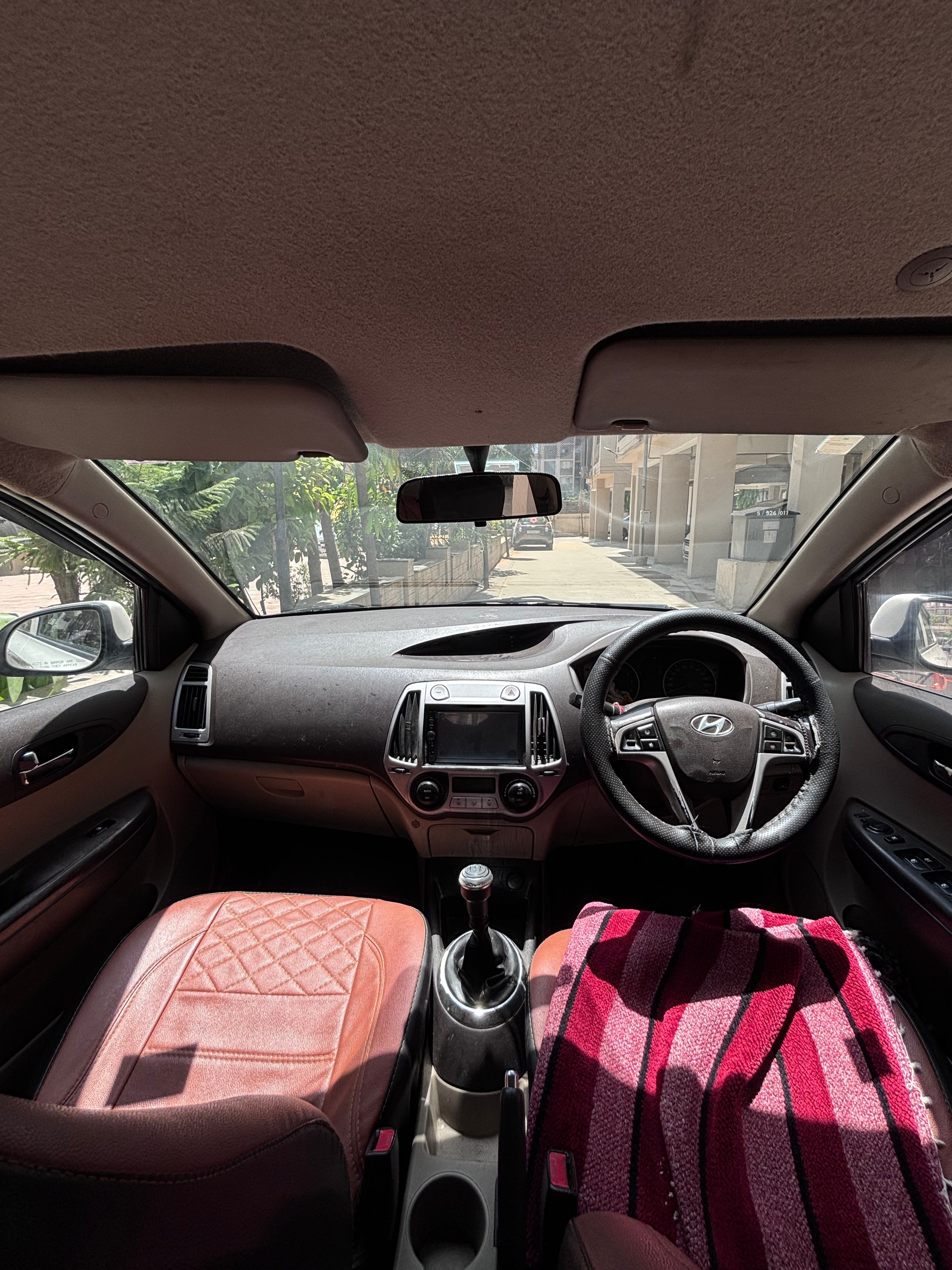 interior dashboard view of a Hyundai i20