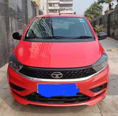 Front view of a Tata Tiago