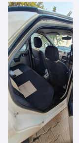 Interior rear seat view of a Mahindra E Verito