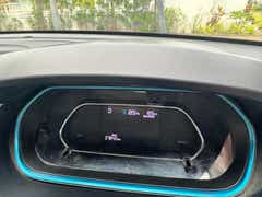 instrument cluster of a Tata Tiago EV
