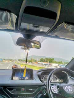 interior dashboard view of a Tata Nexon