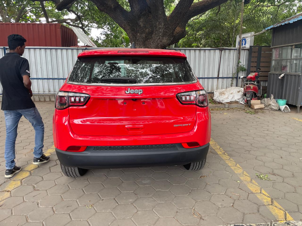 rear view of a Jeep Compass Sport
