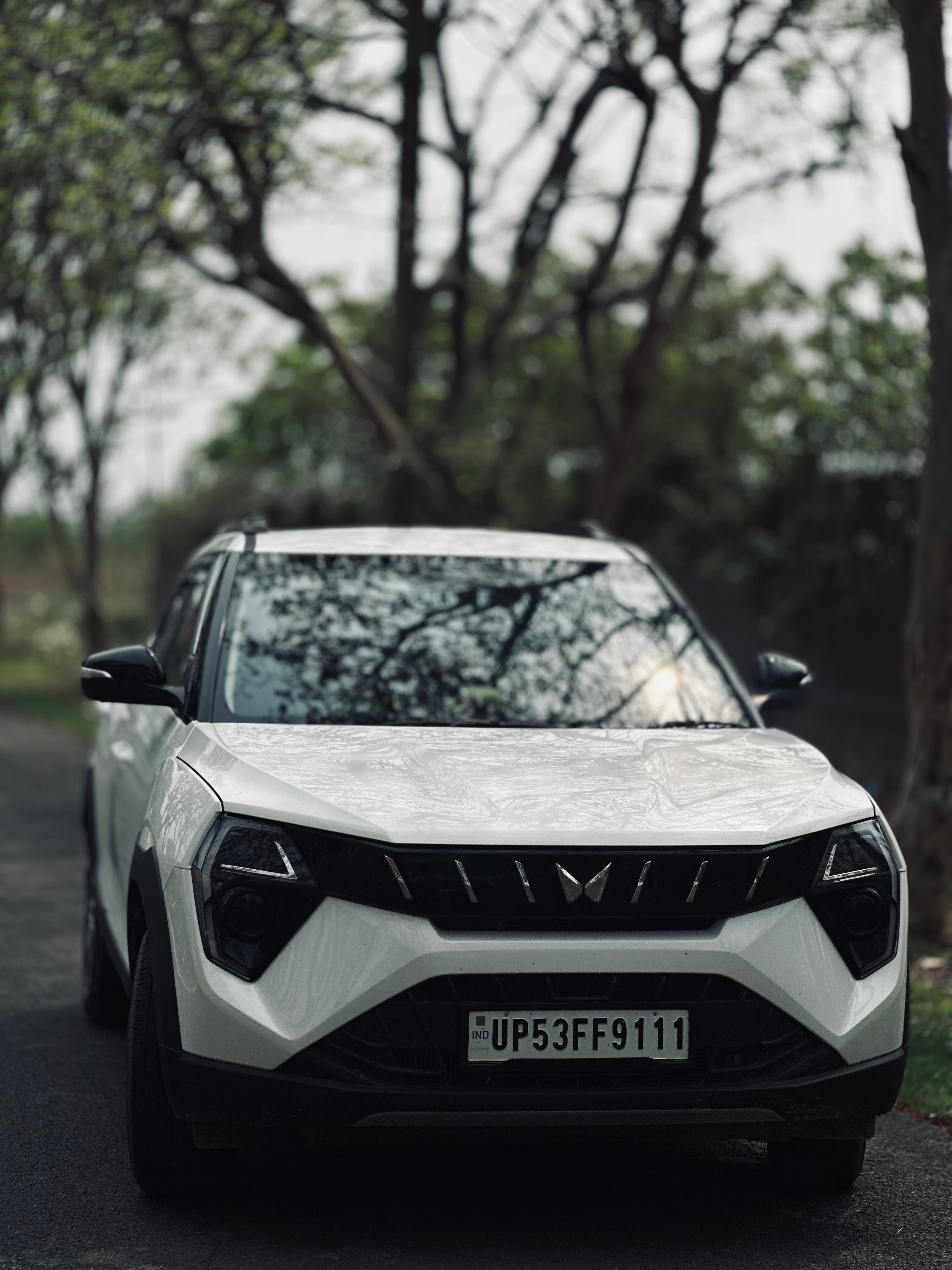 Front view of a Mahindra XUV 3XO