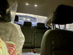 Rear seat and headrests of a Skoda Slavia interior