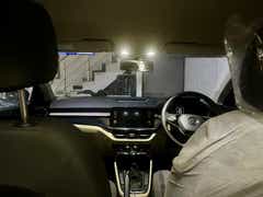 interior dashboard view of a Skoda Slavia