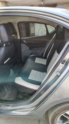 Rear seat area of a Tata Tigor