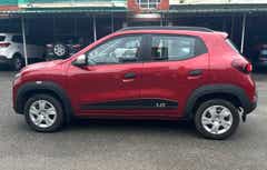 side view of a Fiery Red Renault KWID