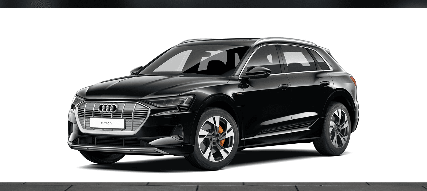 Front three-quarter view of an Audi e-tron