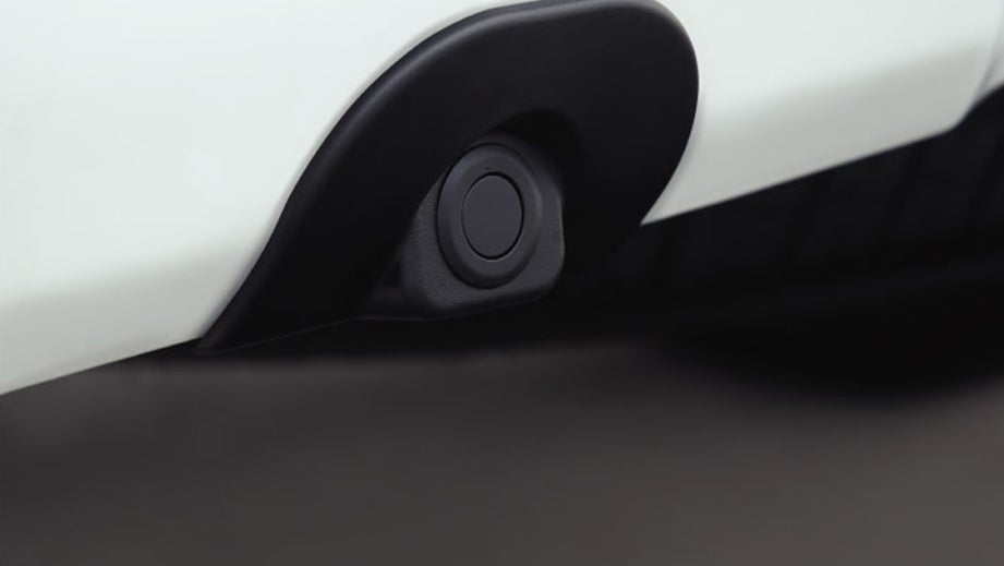 Close-up of parking sensor on a Isuzu S-CAB