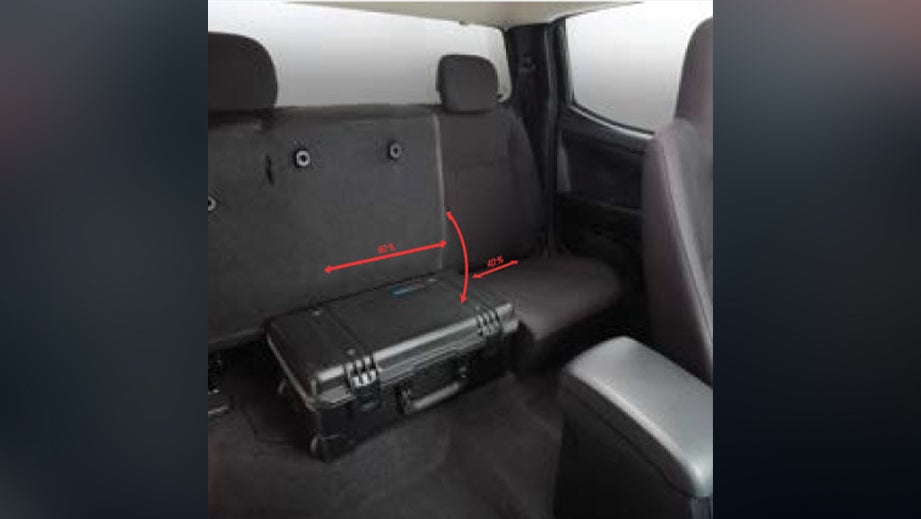 rear seat area of an Isuzu S-CAB