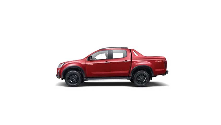 side view of a Red Spinal Mica Isuzu V-Cross