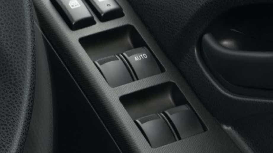 Power window controls of an Isuzu S-CAB