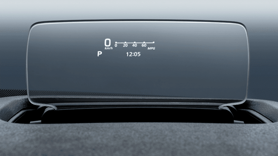 head-up display of a Toyota Urban Cruiser Hyryder