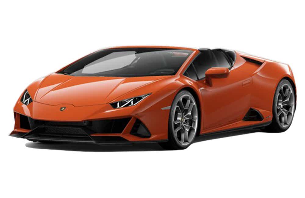 Front view of a Aranico Lamborghini Huracan Evo