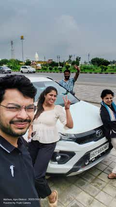 front view of a Tata Nexon 2017-2023 in Mathura