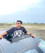 Sunroof view of a Tata Harrier 2019-2023