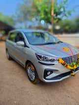 front three-quarter of a Maruti Suzuki Ertiga